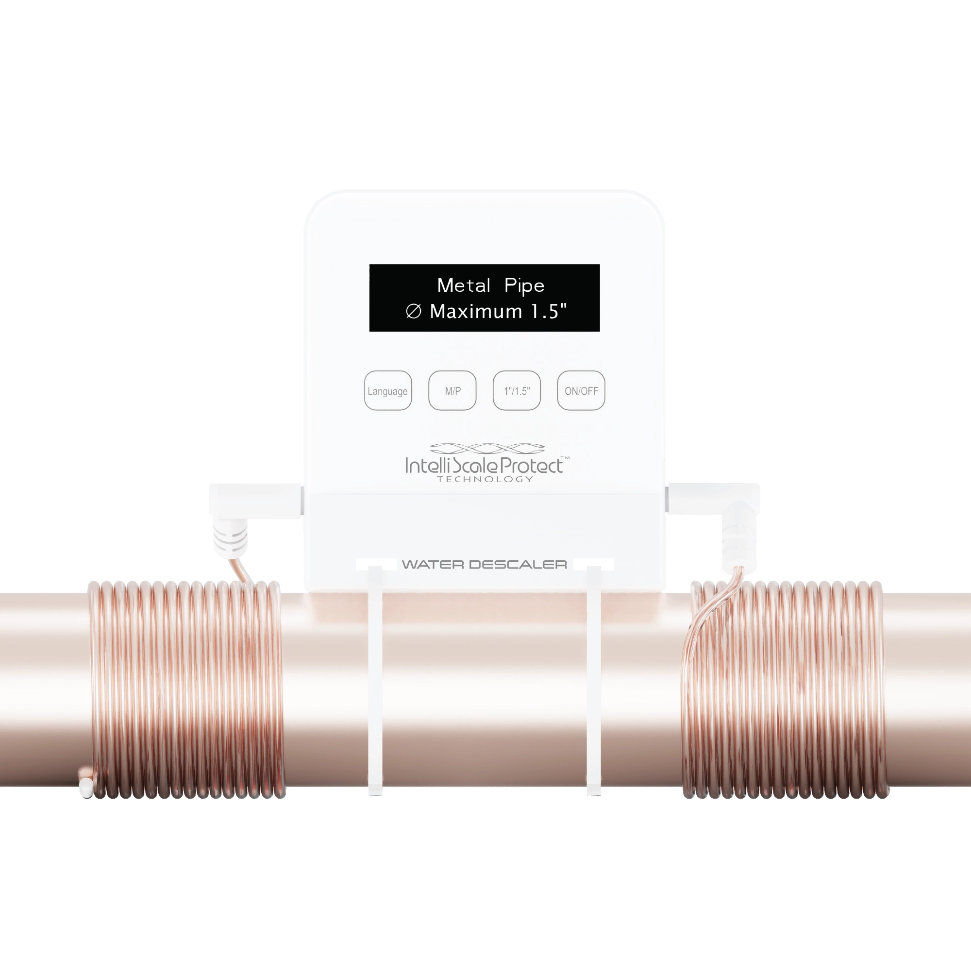 Decalcificatore elettronico per acqua Spectrum Water Descaler PROtouch – controllo intelligente con IntelliScaleProtect per tubazioni metalliche